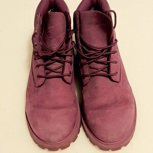 Timberland Boots Girls Size 3 Burgundy Field Boots